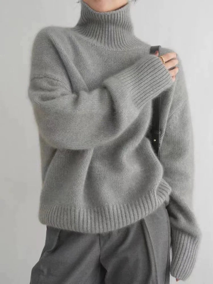 Anouk | Pull oversize pour femme à col montant