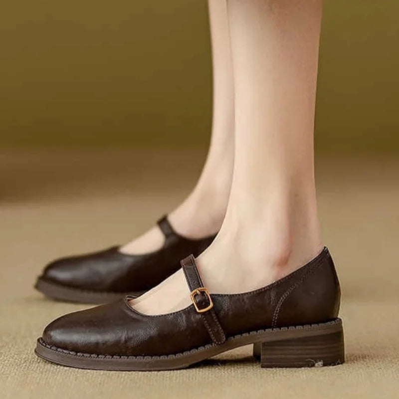 Britt | Chaussures Mary Jane pour femmes à petit talon carré