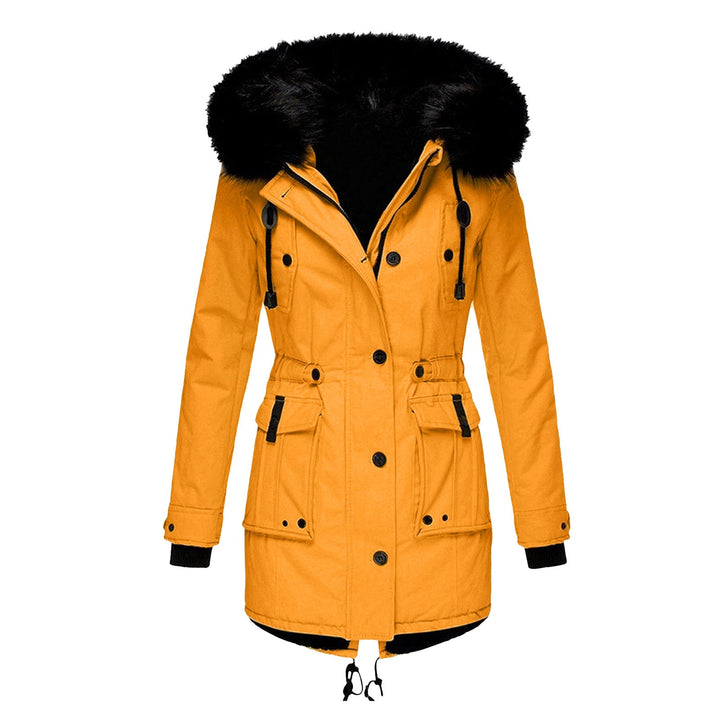 Eva | Longue parka doublée pour femme à capuche