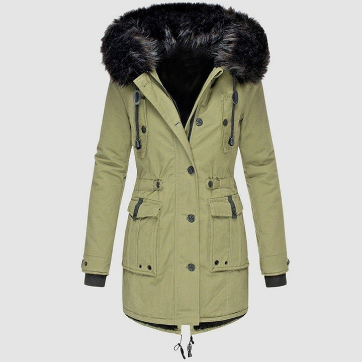 Eva | Longue parka doublée pour femme à capuche
