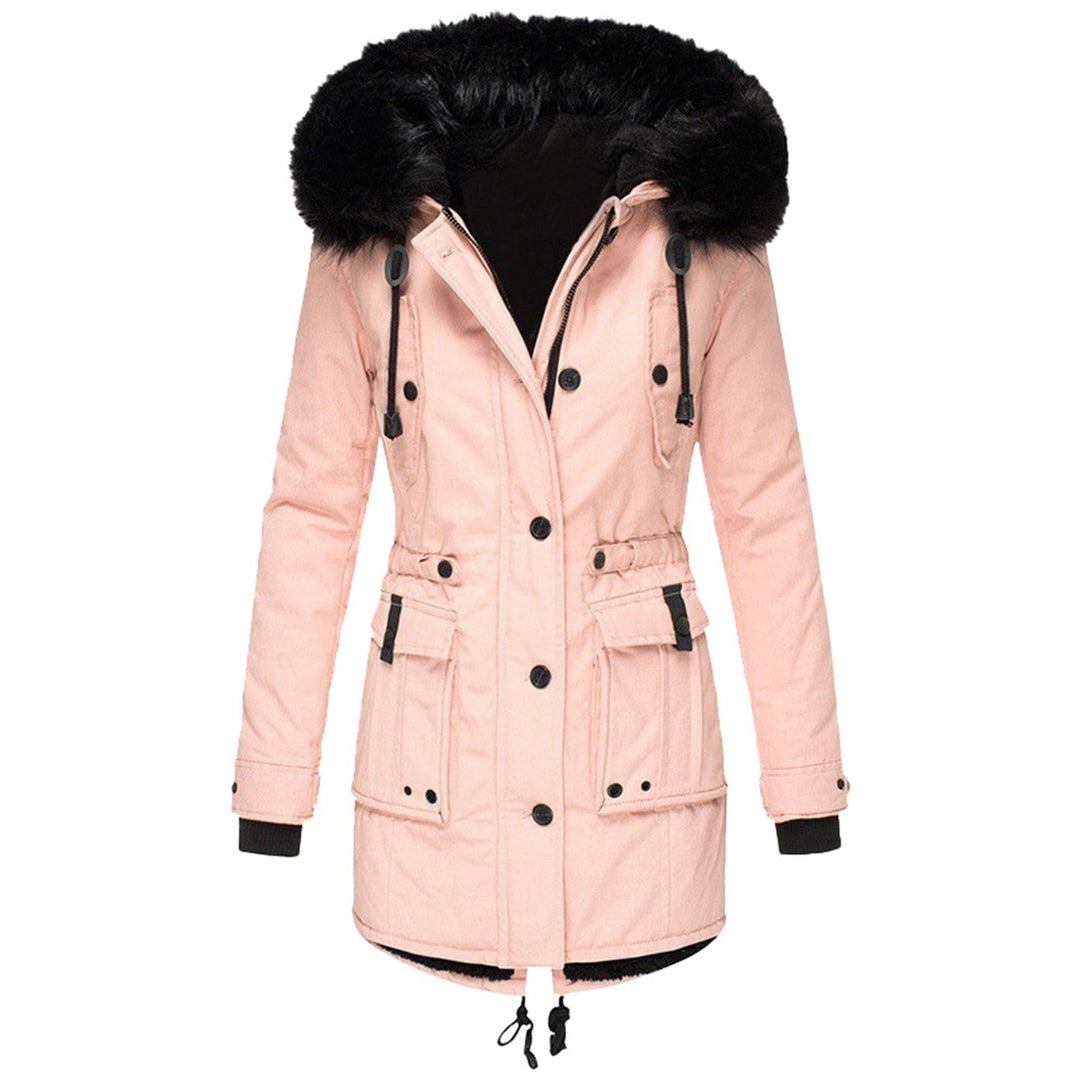 Eva | Longue parka doublée pour femme à capuche