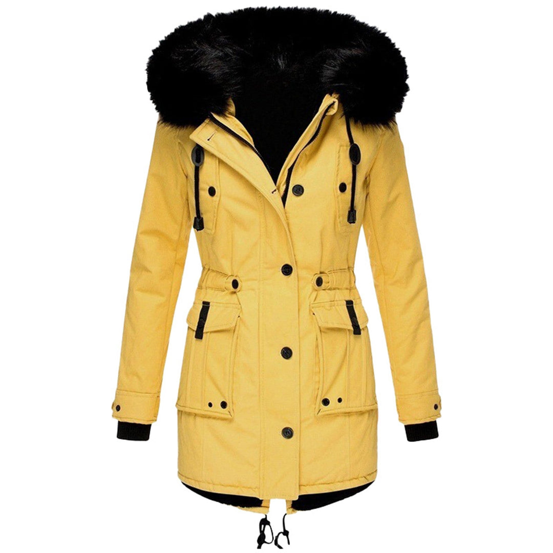 Eva | Longue parka doublée pour femme à capuche
