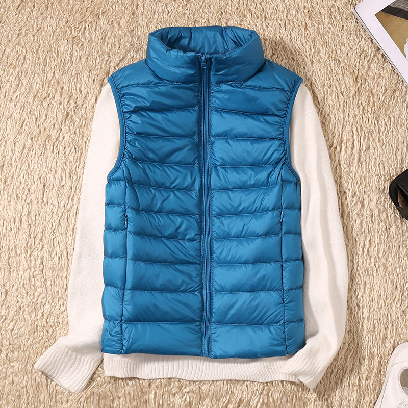 Lieke | Gilet légèrement matelassé pour femme à col montant