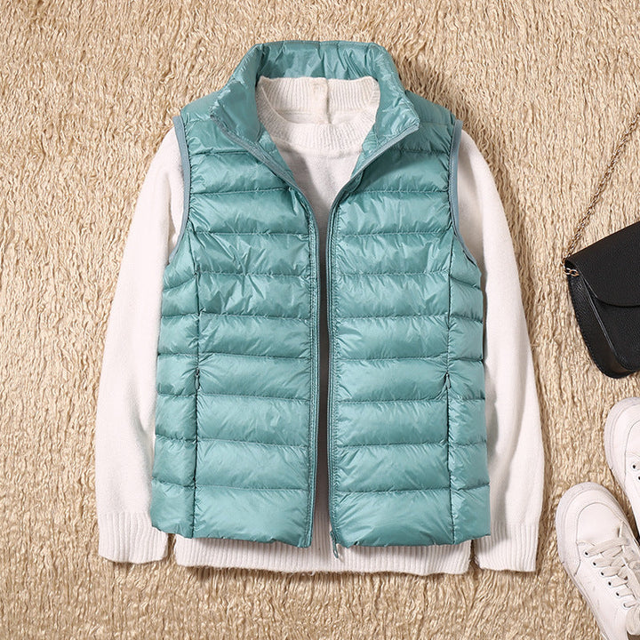 Lieke | Gilet légèrement matelassé pour femme à col montant