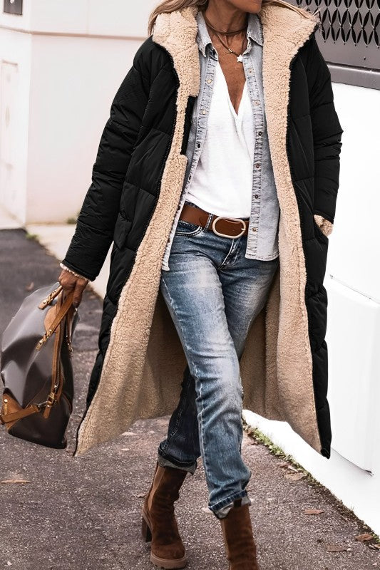 Lotte | Manteau long matelassé pour femme