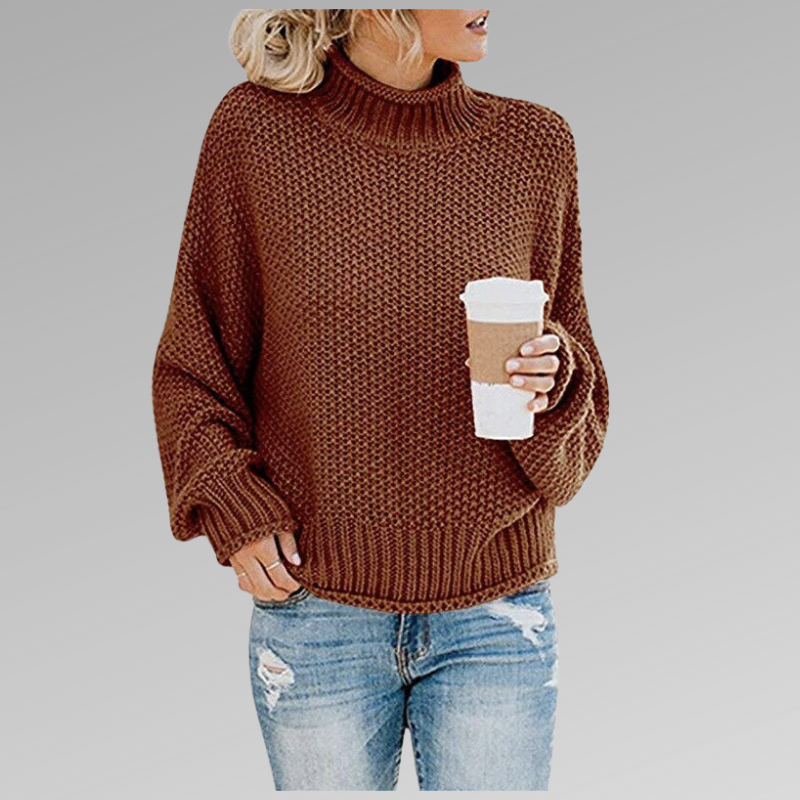 Lotte | Pull décontracté oversize pour femme à col roulé