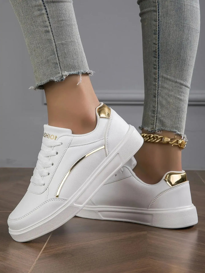 Mila | Baskets compensées à lacets pour femme