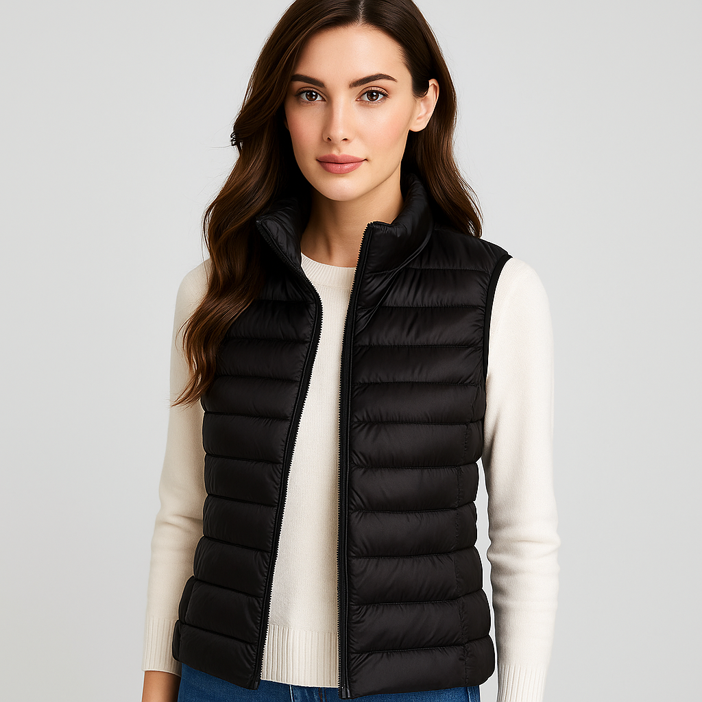 Noor | Gilet matelassé pour femme à col montant