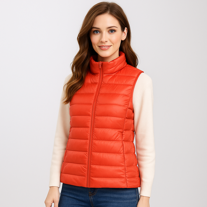 Noor | Gilet matelassé pour femme à col montant