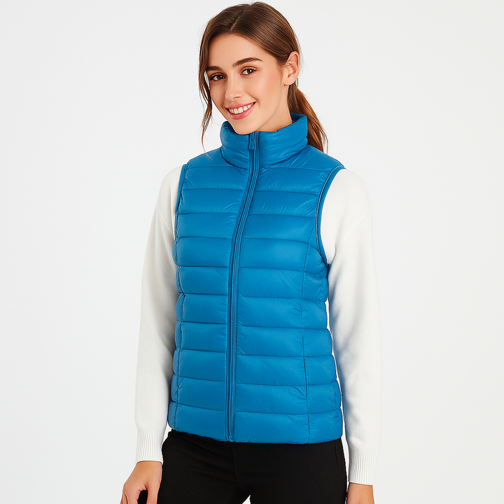 Noor | Gilet matelassé pour femme à col montant