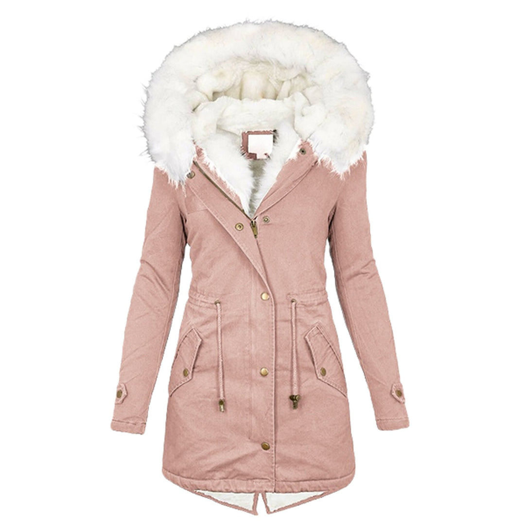 Nora | Parka d’hiver pour femme à capuche en fourrure et cordon de serrage