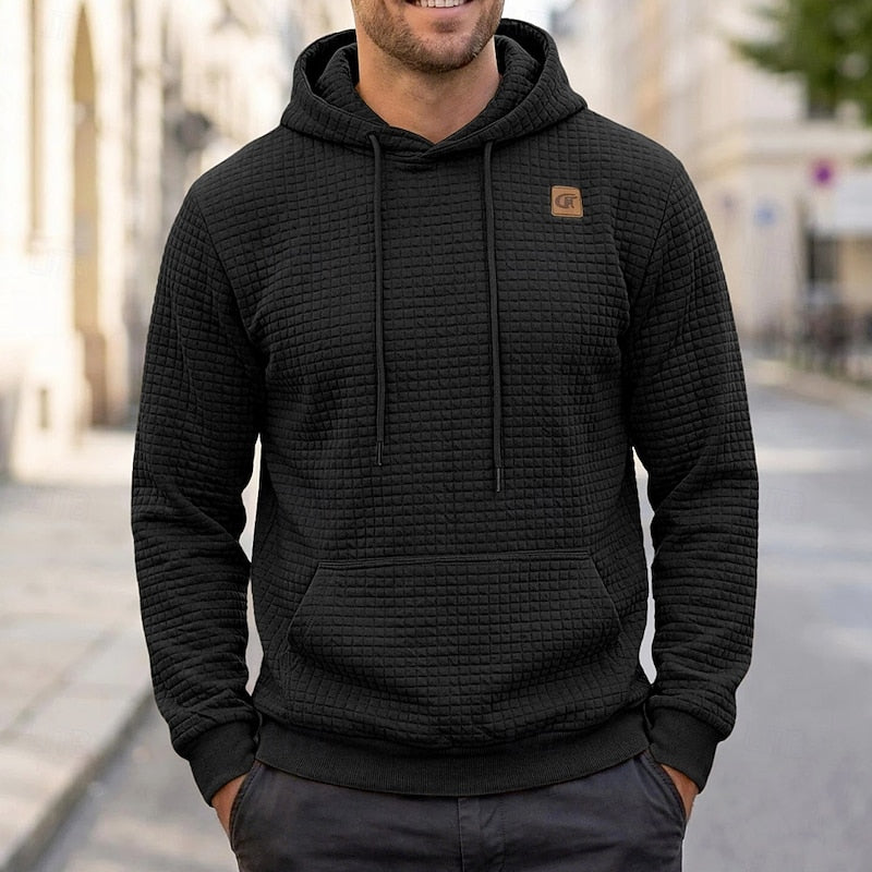 Bram hoodie vooraanzicht in zwart