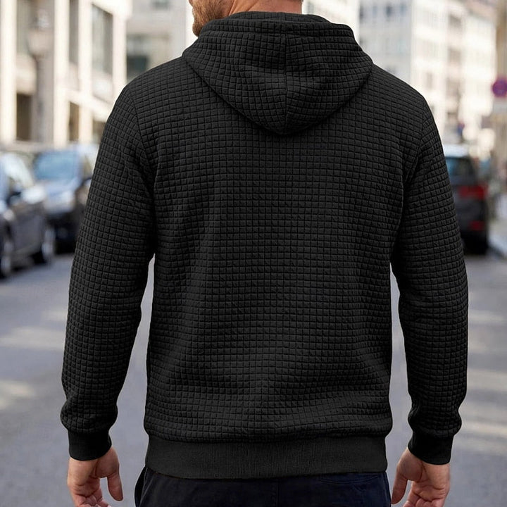 Bram hoodie achteraanzicht in zwart