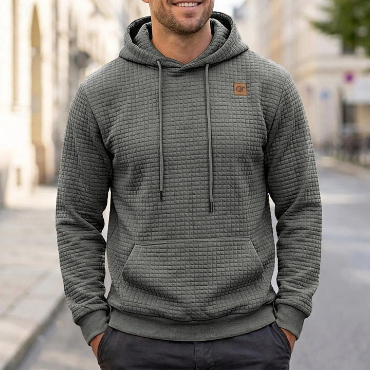 Bram hoodie vooraanzicht in grijs