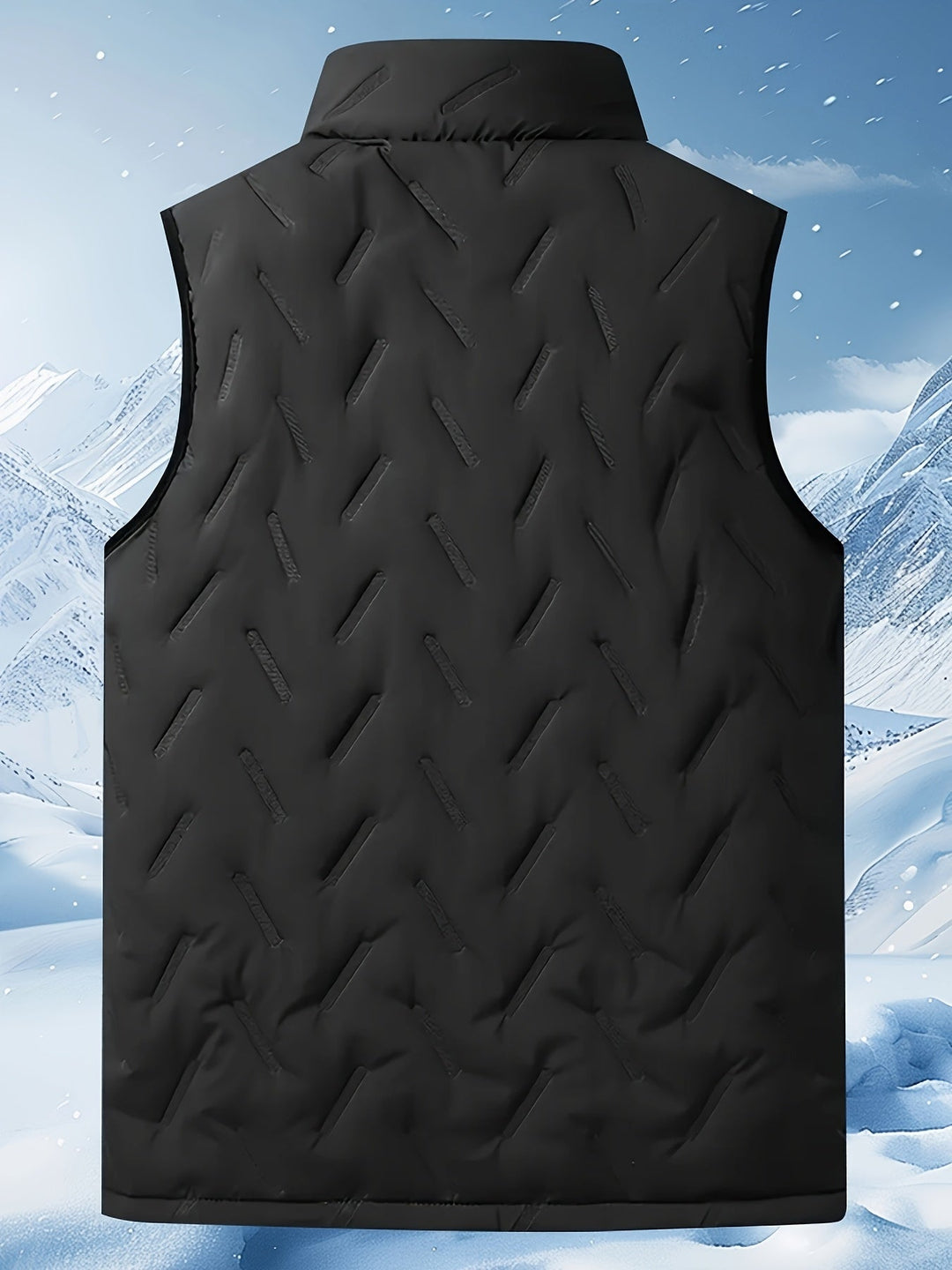 Daan bodywarmer heren, achteraanzicht met diamantstiksel