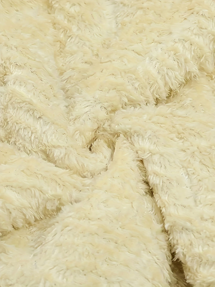 Close-up textuur van de zachte pluche binnenvoering