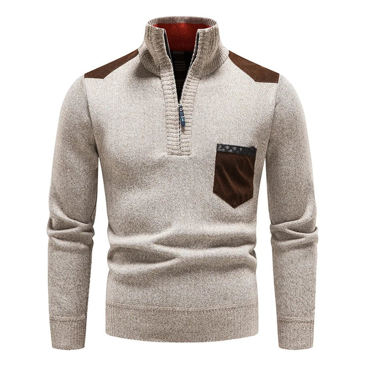 Laurent beige trui, herhaald vooraanzicht